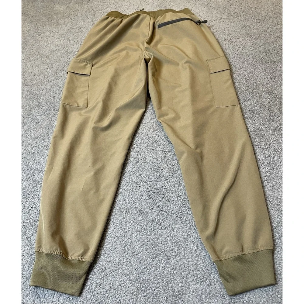 LJBJN Jogger Pants Women's M Taupe Beige Cargo Pockets Lightweight Athleisure - Picture 2 of 10